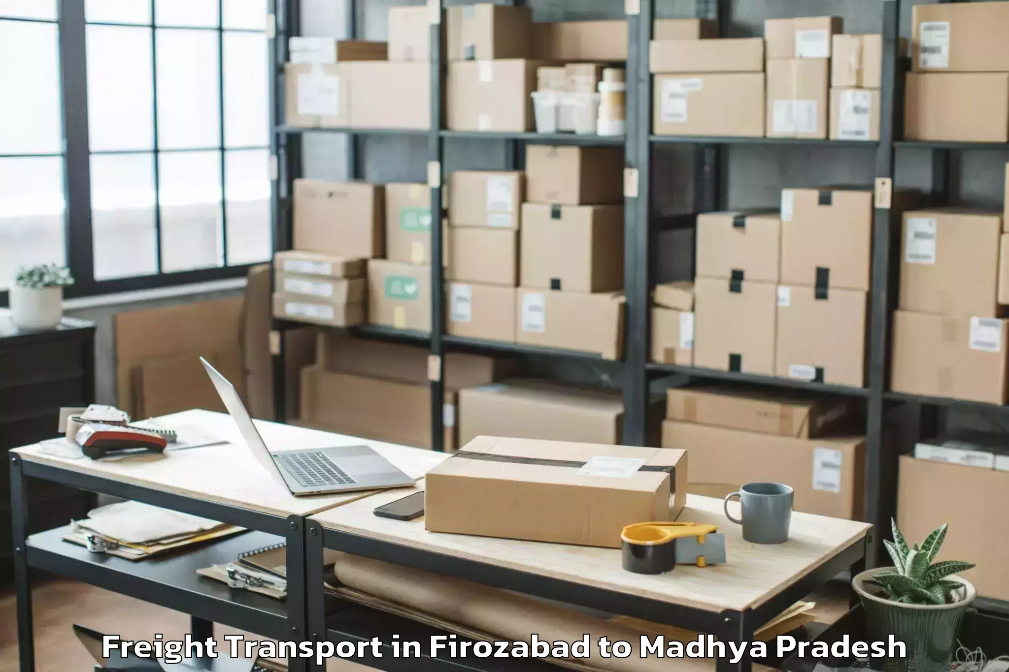 Trusted Firozabad to Suwasara Freight Transport